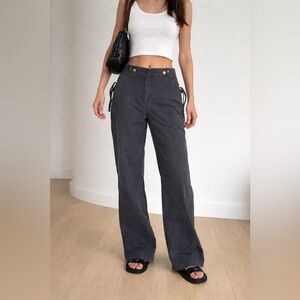 Yves Saint Laurent Rive Gauche YSL Black Pants Size F36